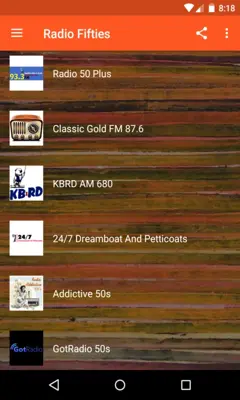 Radio Fifties Free android App screenshot 2